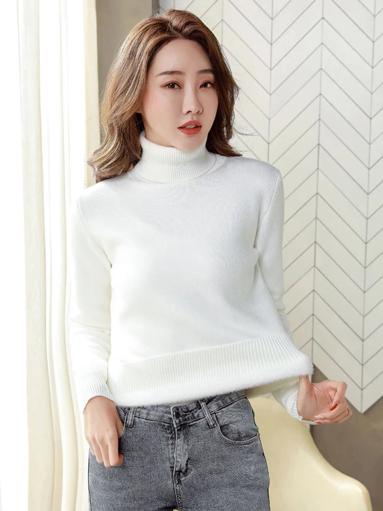 Julia | Fleece Turtleneck Sweater