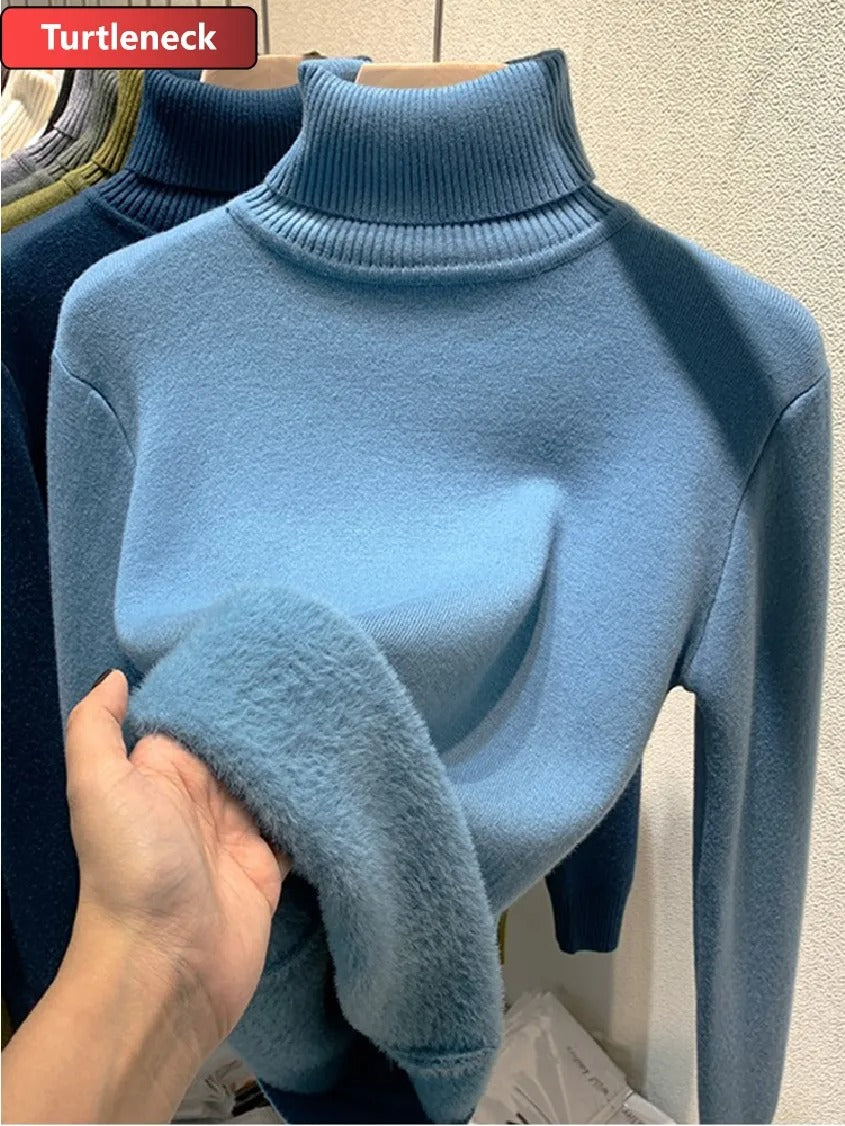 Julia | Fleece Turtleneck Sweater