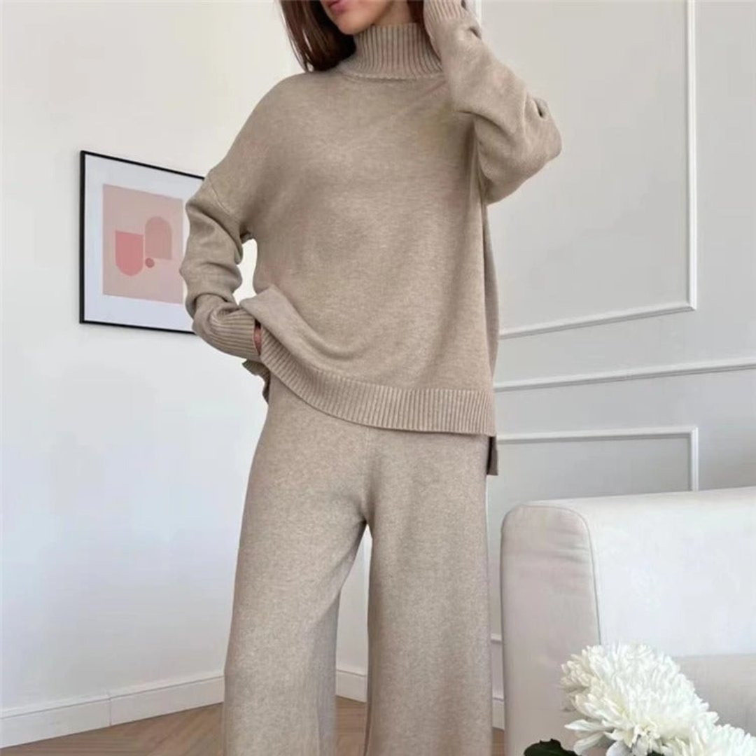 Fiona | Knitted Turtleneck Tracksuit