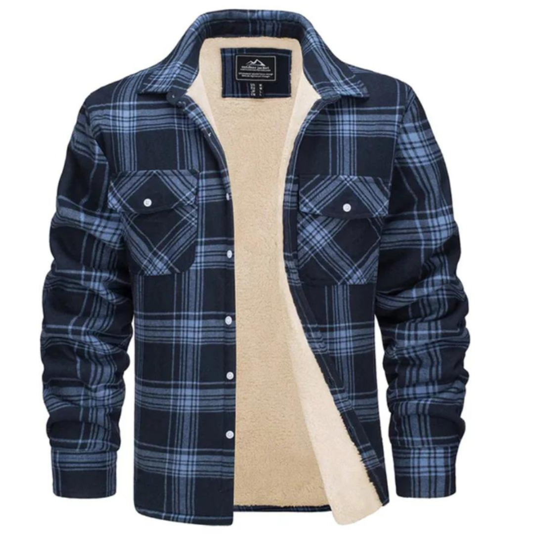 Harvey - Fleece-Lined Checkered Jacket