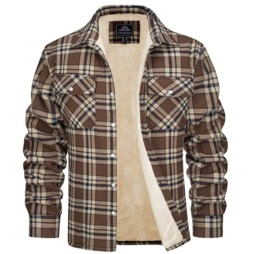 Harvey - Fleece-Lined Checkered Jacket