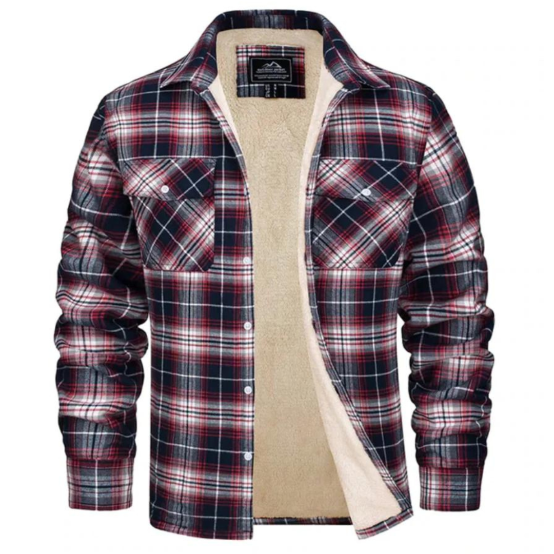 Harvey - Fleece-Lined Checkered Jacket