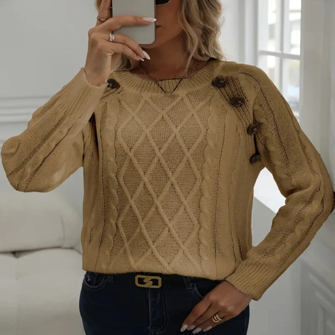 Brianna | Crew Neck Long Sleeve Sweater