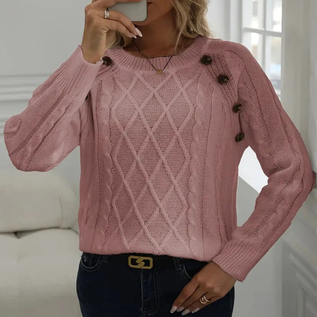 Brianna | Crew Neck Long Sleeve Sweater