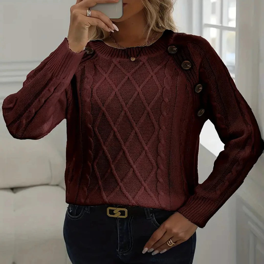 Brianna | Crew Neck Long Sleeve Sweater